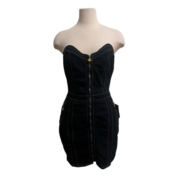 Strapless Denim Dress - Picture 3 of 4